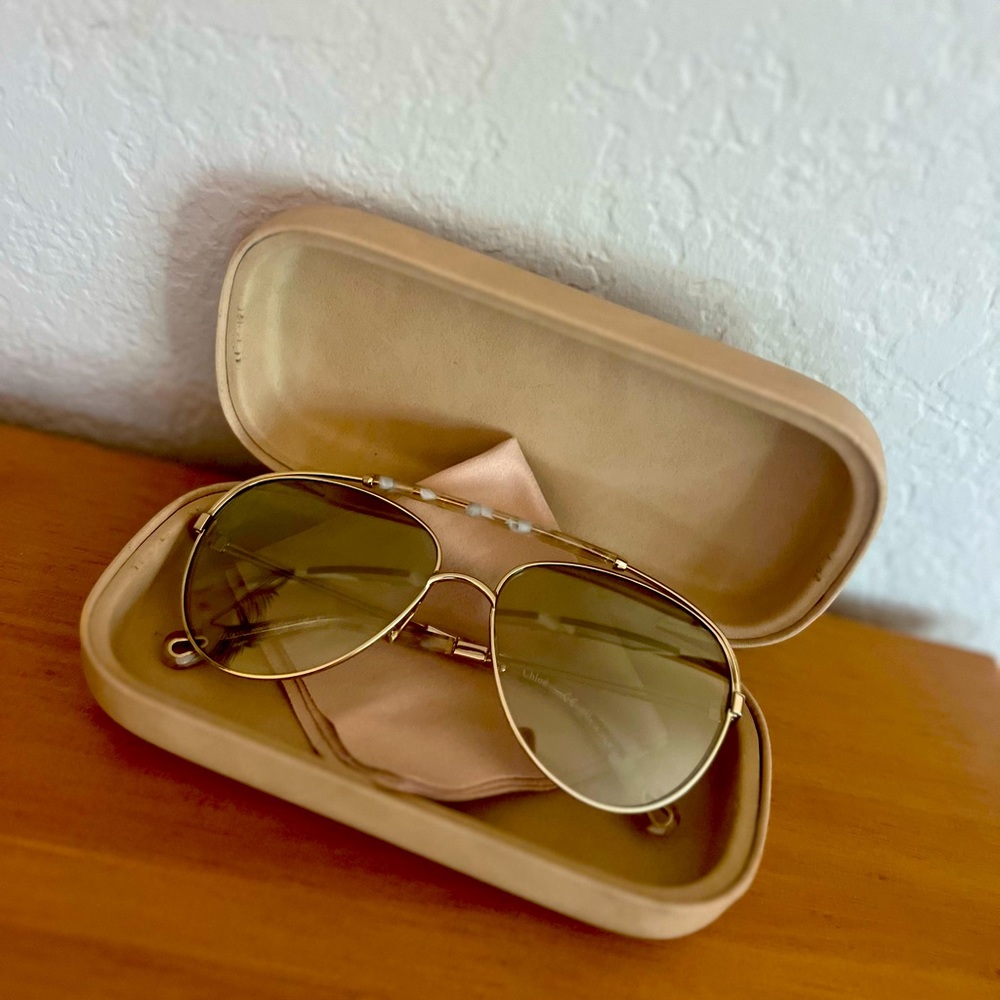 Chloe sunglasses. No eye pads